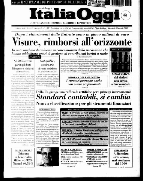 Italia oggi : quotidiano di economia finanza e politica